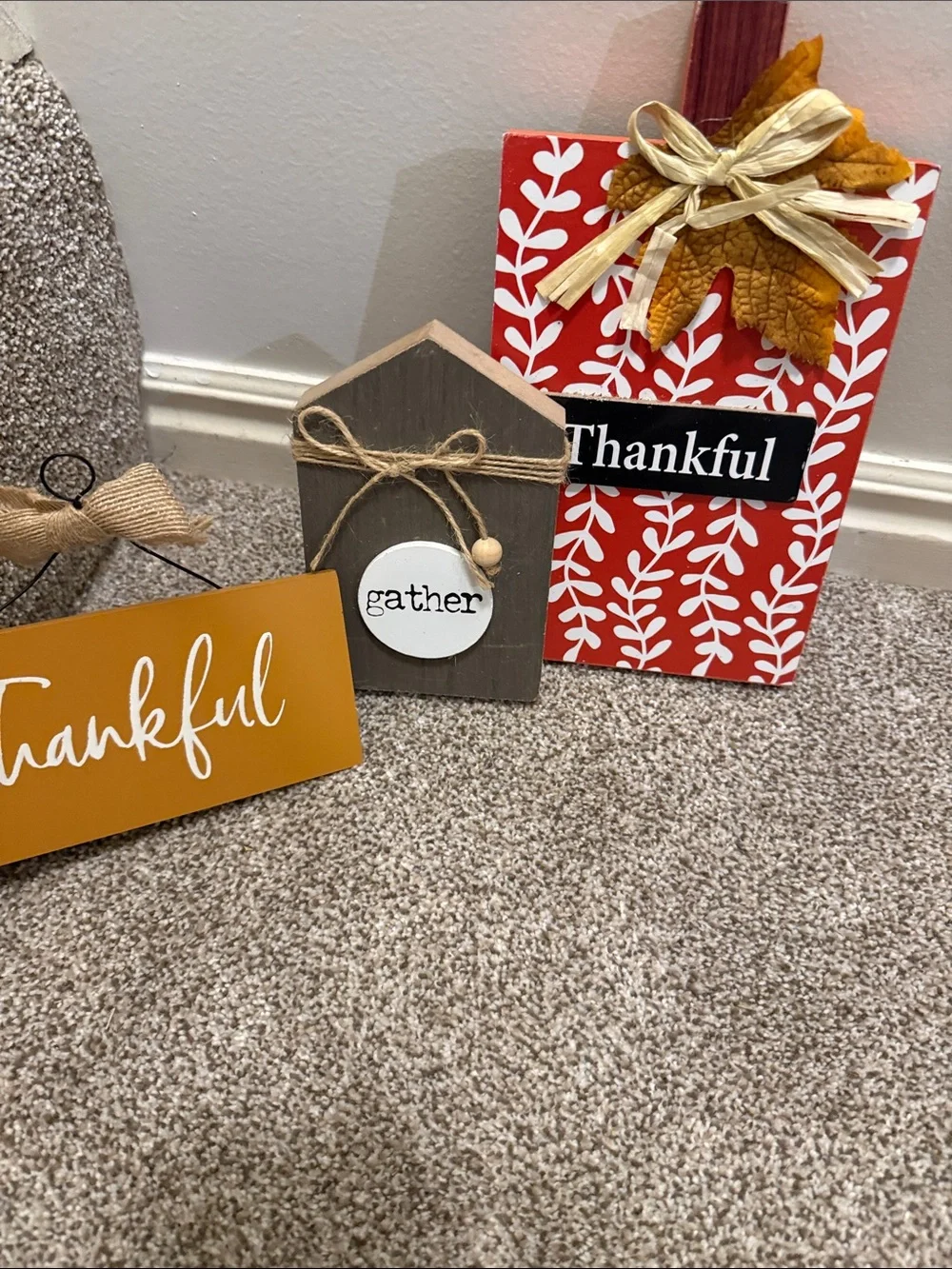 Autumn 'So Very Thankful' thanksgiving Decorative Pumpkin decor set| 9 pcs
